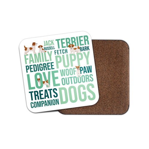Square single coaster jack - square,