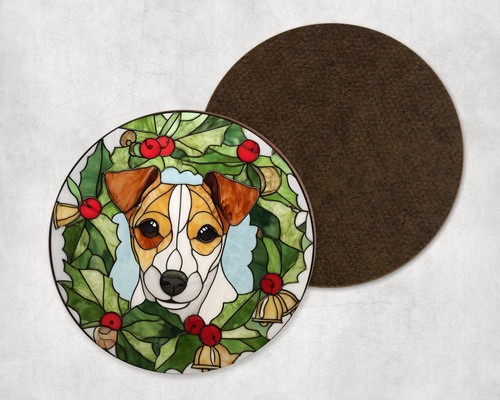Jack russell christmas wreath - jack,