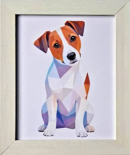 Jack russell framed print - framed,