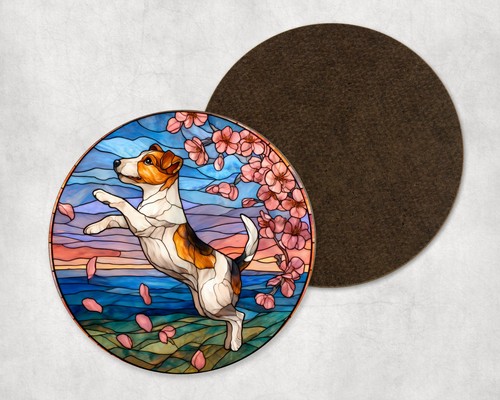 Jack russell chasing petals - jack,