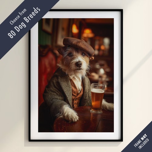 Funny dog drinking beer the - funny,