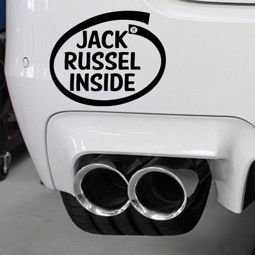 Jack russel inside sticker - jack,