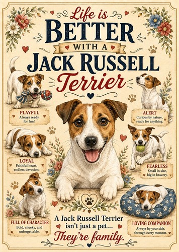 Jack russell print - russell,