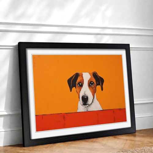 Jack russell minimalism framed - jack,